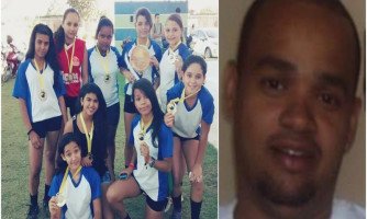 Bom comportamento e boas notas na escola foram quisitos para as meninas do handebol de Quatro Marcos serem campeãs nos jogos escolares em Cáceres; diz técnico