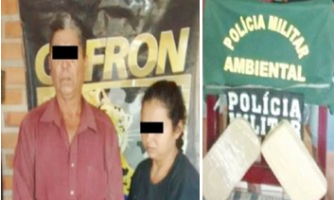 Casal é preso pelo Gefron com drogas
