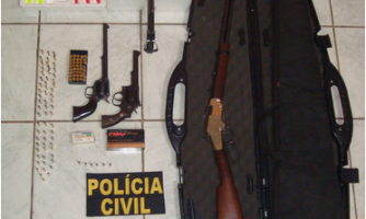 Polícia Civil apreende armas e munições em Mirassol D'Oeste