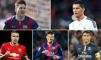 Messi, CR7, Neymar estão entre os 20 mais ricos do futebol