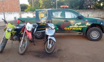 Gefron recupera 03 motos que seriam levadas para Bolívia