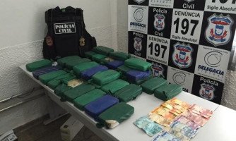 MIRASSOL D'OESTE: Pai e filho são Presos com 38 quilos de droga