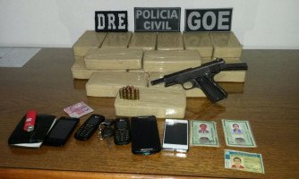 Polícia Civil prende 4 pessoas de Mirassol com 20 quilos  de pasta de cocaína