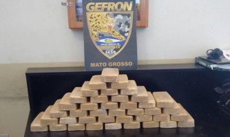 Gefron apreende 40 quilos de pasta base na fronteira