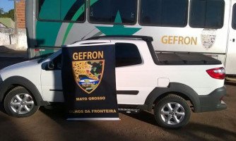 GEFRON recupera mais um veículo furtado que estava sendo levado para a Bolívia