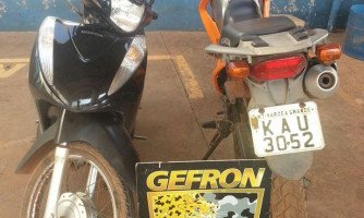 GEFRON recupera na Fronteira motocicleta produto de roubo