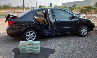 Motorista que saiu de Mirassol transportando 35 Kg de pasta base é preso no Trevo do Lagarto