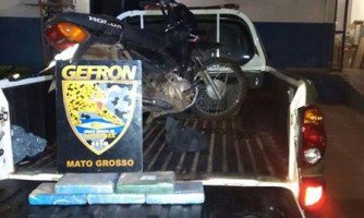 Gefron apreende cocaína com motociclista na fronteira