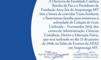 FCARP CONVIDA: Solenidade Formandos 2015 - cursos de administração, ciências contábeis, direito e educação física