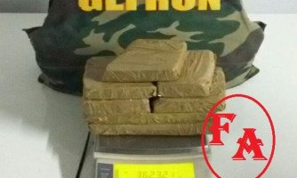 Gefron apreende mais de 3,6 kg de droga com casal na fronteira