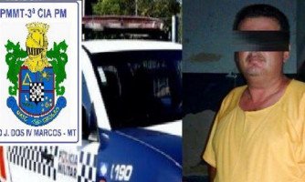 Suspeito por roubos na região Oeste de MT é preso pela Polícia Militar de Quatro Marcos e Araputanga