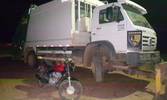 Gefron recupera caminhão produto de roubo e apreende adolescente de 17 anos suspeito de receptação