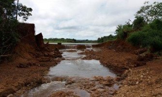 Mirassol decreta emergência por represa que se rompeu e abastece 26 mil