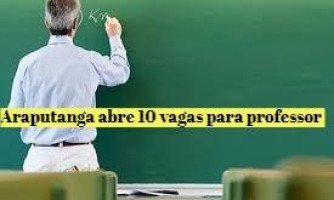 Prefeitura de Araputanga abre seletivo para professor