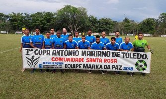 QUATRO MARCOS: Copa de futebol na comunidade Santa Rosa tem inicio com sucesso