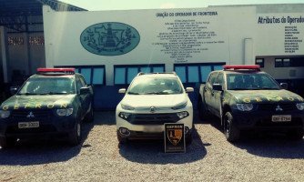 PORTO ESPERIDIÃO: Veículo furtado em Sergipe é recuperado pelo Gefron