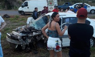 QUATRO MARCOS: Acidente envolvendo 3 veículos deixa vitima fatal e dois feridos são levados para o Regional de Cáceres