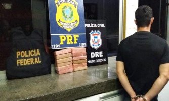 DROGA SAIU DE MIRASSOL: PRF apreende 12 Kg de cocaína e R$ 18 mil durante fiscalizações na BR-070