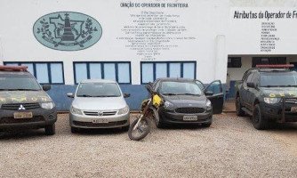 Gefron intercepta quadrilha com veículos roubados que seriam levados para a Bolívia
