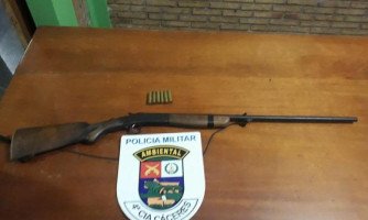 Duas armas e um simulacro são apreendidos pela PM