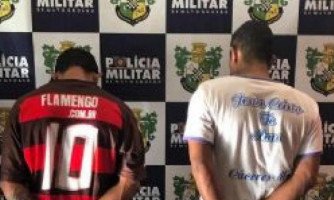 Polícia prende dois ladrões de porcos em Quatro Marcos