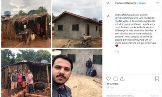 Ação solidaria constrói casa para Família de braçal que vivia em barraco