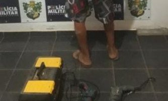 Homem é preso logo depois de furtar funerária em São José dos Quatro Marcos