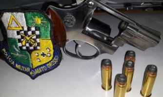 Polícia prende em Gloria D'Oeste homem por posse ilegal de arma