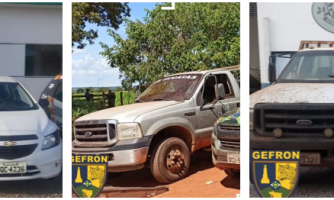 Gefron apreende 3 veículos na fronteira
