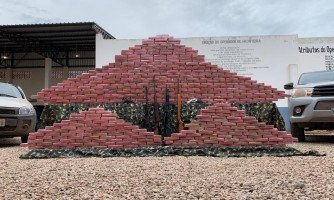 Gefron, PM e PF apreendem avião com 436 kg de droga na Fronteira