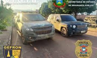 Cinco pessoas são presas e três veículos são apreendidos no final de semana