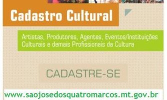 Setor cultural de Quatro Marcos já pode fazer cadastro para o Plano de Cultura; prazo vai até 15 de junho