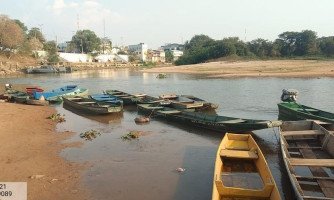 Após mais de 100 dias sem chuva em Cáceres nível do Rio Paraguai chega a 0,74 cm