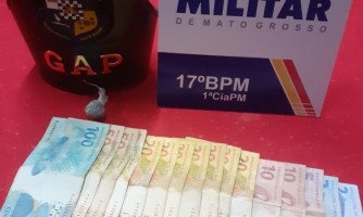 Polícia Militar apreende 3 menores, porção de maconha e dinheiro em Mirassol D'oeste