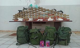 Gefron apreende quase 100kg de drogas; quatro suspeitos morrem após confronto