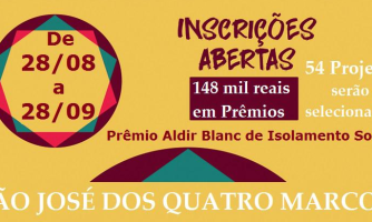 Quatro Marcos lança edital para atender 54 ações de cultura do setor artístico em sistema de isolamento social