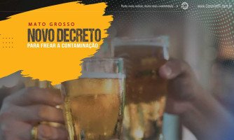 NOVO DECRETO: Estado de MT atualiza medidas e proíbe consumo de bebidas alcoólicas nos locais de venda