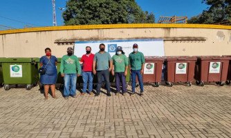 Quatro Marcos recebe contêineres do Consórcio Nascentes do Pantanal para Programa de Coleta Seletiva