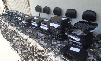 Comando da PM de Mirassol D'Oeste recebe 48 armas modernas do Governo de MT