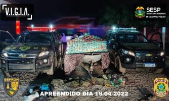 Gefron e Polícia Federal apreendem 122 kg de pasta base de cocaína em Cáceres