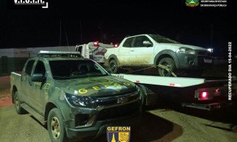 Gefron recupera veículo em Porto Esperidião