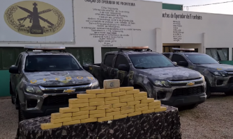 Gefron apreende 47 kg de cocaína e recupera veículo furtado na fronteira com a Bolívia