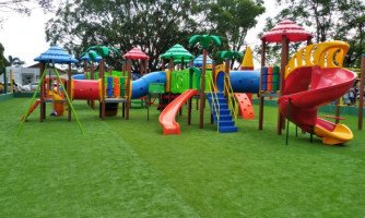 Prefeitura de Quatro Marcos inaugura playground no Parque Municipal Wilson Rézio