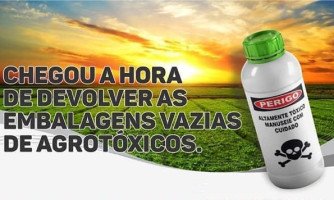 Campanha recolhe embalagens vazias de agrotóxicos em São José dos Quatro Marcos