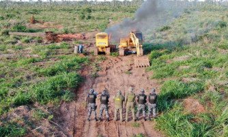 COMBATE AO DESMATAMENTO: Sema e Força Tática apreendem oito tratores em operação no Norte de Mato Grosso