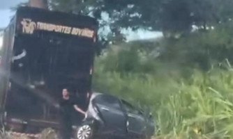 Acidente grave na BR 174 proximo ao 120 faz pelo menos 3 vítimas de uma mesma familia de Mirassol d’Oeste