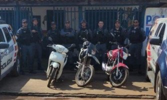 Em Lambari D’oeste, Polícia Militar prende quadrilha por receptação e recupera motocicletas furtadas