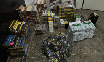 Polícia Militar apreende carga irregular com mais de 3,9 mil carteiras de cigarros