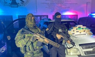 Soldado do Exército é preso transportando mais de 20 quilos de droga durante uma fiscalização próxima à comunidade Vila Tabuleta na região de Glória DOeste