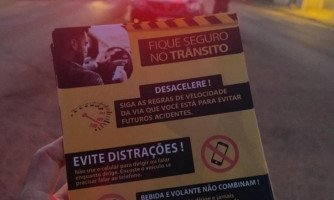 Polícia Militar de São José dos Quatro Marcos Realiza Blitz Educativa e Palestra sobre Segurança no Trânsito